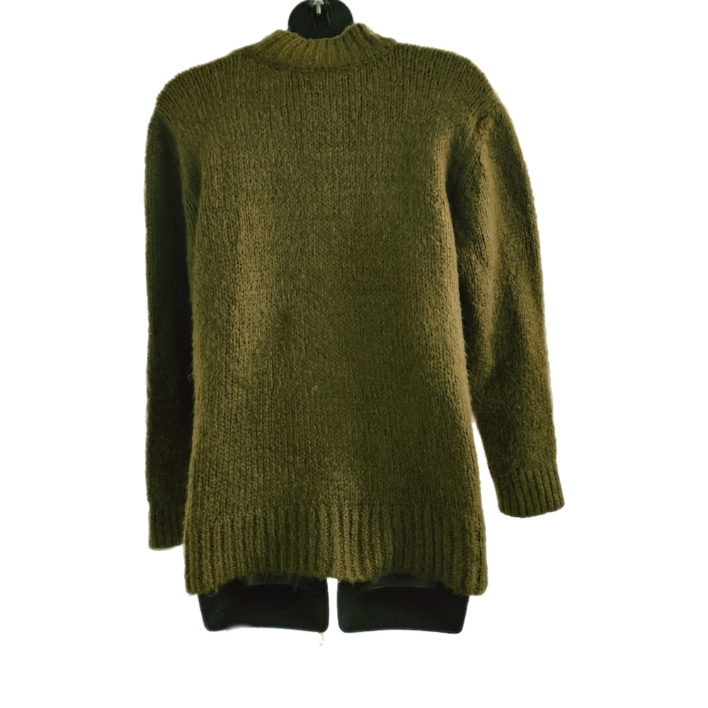 MNG SUIT GREEN MOCK TURTLE NECK SWEATER SIZE S - Picture 4 of 4